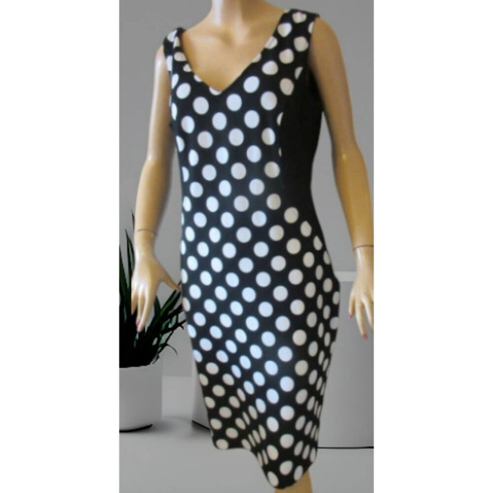 Cartise Black & White Dress Women's Size CAN 12 US 10